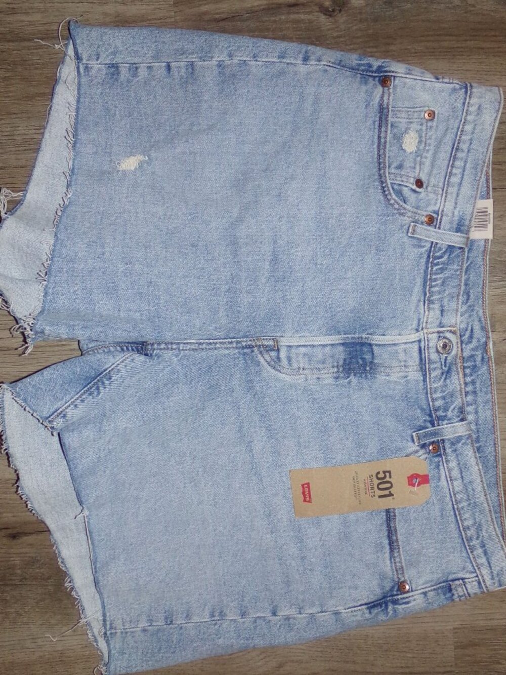 WOMENS LEVIS 501 HIGH RISE DENIM SHORTS SZ 18W